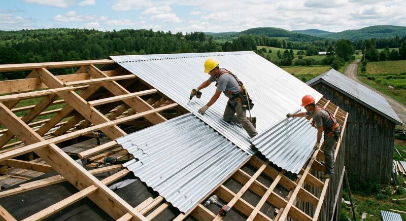 Aluminum Roof Installation detail