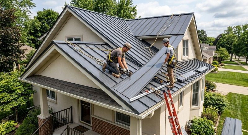 Aluminum Roof Installation detail
